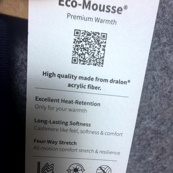 OGL Move Eco Mousse Tucks Brami Top Womens Medium Navy Blue Ruched Built in Bra - Picture 7 of 8